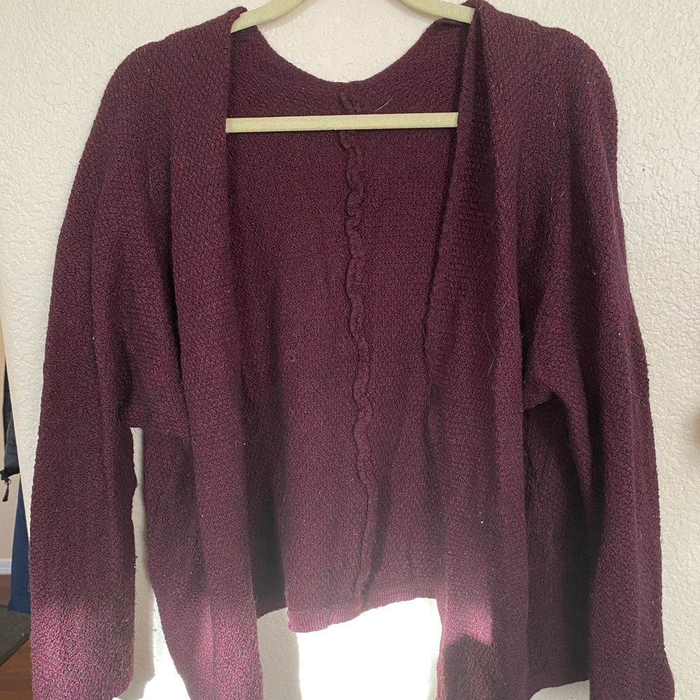 Brandy Melville Burgundy Cardigan